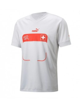 Schweiz Replika Borta Kläder VM 2022 Kortärmad